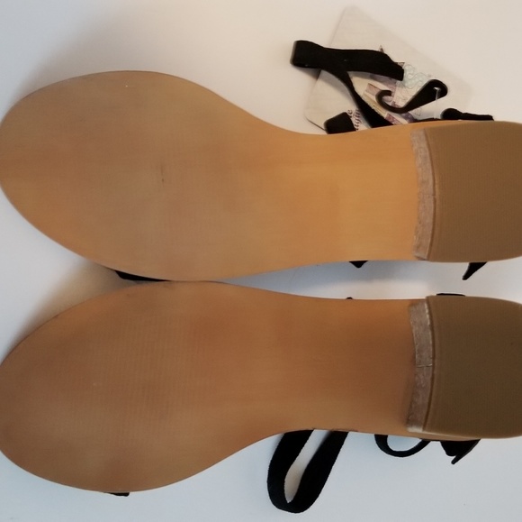 Muk Luks Black Strappy Sandals 36 6 - Picture 7 of 8